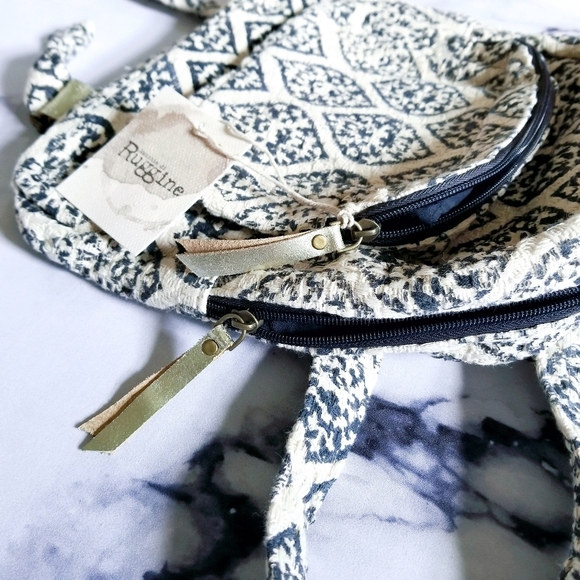 NEW Handmade Boho Backpack in Dark Navy main image 6
